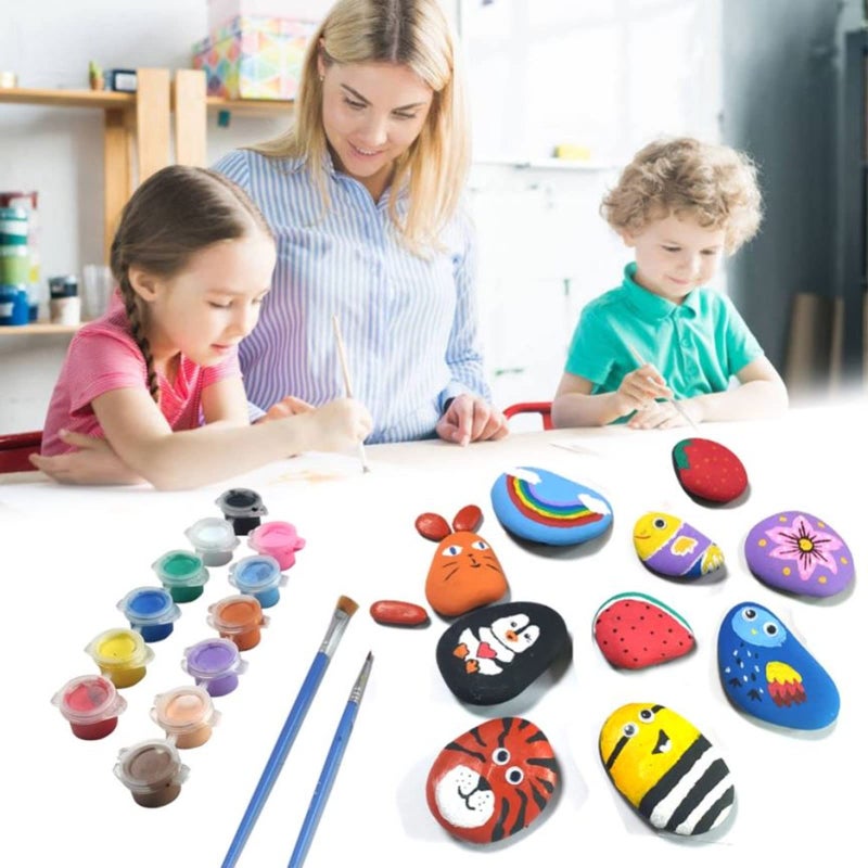Lifetop 16PCS Painting Rocks, 2""-3"" Natural River DIY Rocks Flat & Smooth Kindness Rocks for Arts, Crafts, Decoration, Medium Rocks for Painting,Hand Picked for Painting Rocks - Image 4